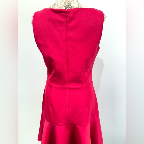 ALEXIA ADMOR Hot pink sleeveless fit and flare mini dress size M - Picture 4 of 14